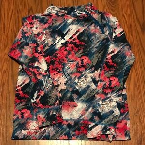 NY&C Floral Print Workout Pullover Jacket